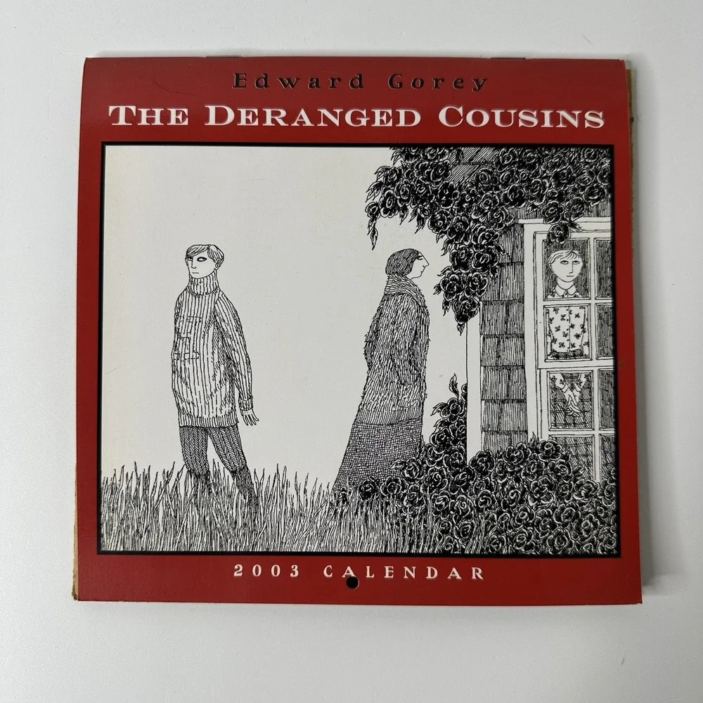 Edward Gorey Deranged Cousins 2003 Small Wall Calendar Gothic Art Illustrated